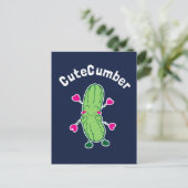 CuteCumber Briefkaart (Staand voorkant)