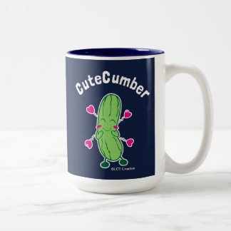 CuteCumber Tweekleurige Koffiemok