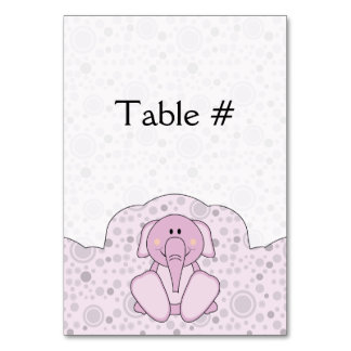 Cutelyn Baby Pink Elephant Kaart