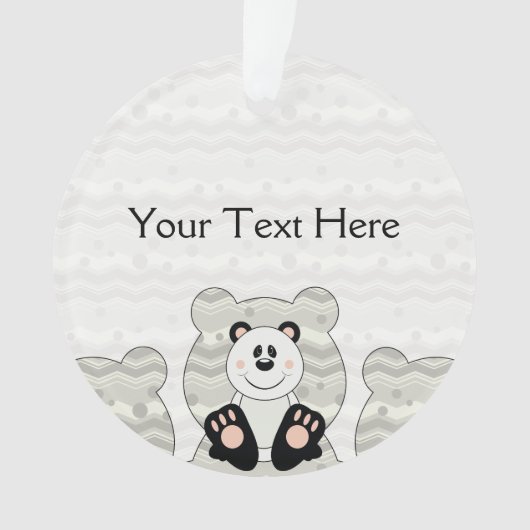 Cutelyn Panda-Beer Ornament (voorkant)