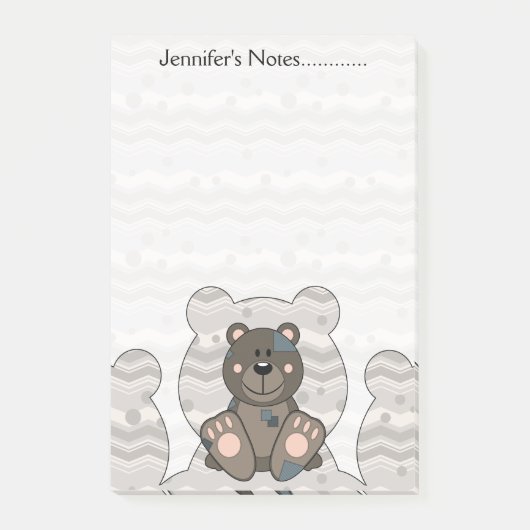 Cutelyn Teddy Bear Post-it® Notes (Voorkant)