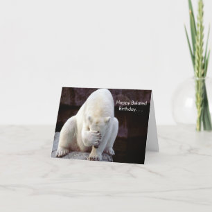 Cuteness Galore Carte d'anniversaire tardive