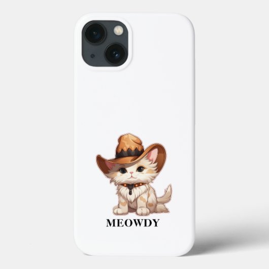 Cuteness Overload Meowdy Western Cat Case-Mate iPhone Case (Achterkant)