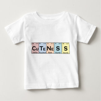 CuTeNeSS periodieke elementen baby t-shirt