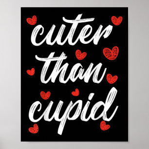 Cuter dan Cupid Boys Girls Kinder Vday Cute Valent Poster