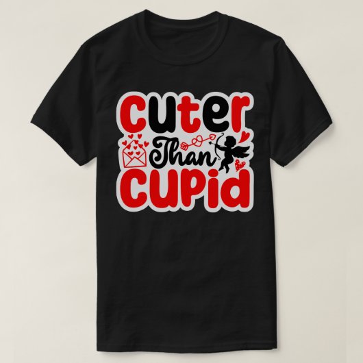 Cuter Than Cupid T-shirt (Design voorkant)