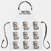 Cutesse Chef Chat Tout-En-Tout Imprimer Tablier (Recto)