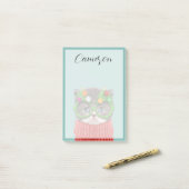 Cutest Baby Animals | Cat Christmas Sweater Post-it® Notes (Op bureau)