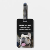 Cutest Baby Animals | French Bulldog Face Bagagelabel (Achterkant verticaal)