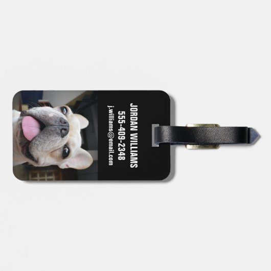 Cutest Baby Animals | French Bulldog Face Bagagelabel (Achterkant horizontaal)