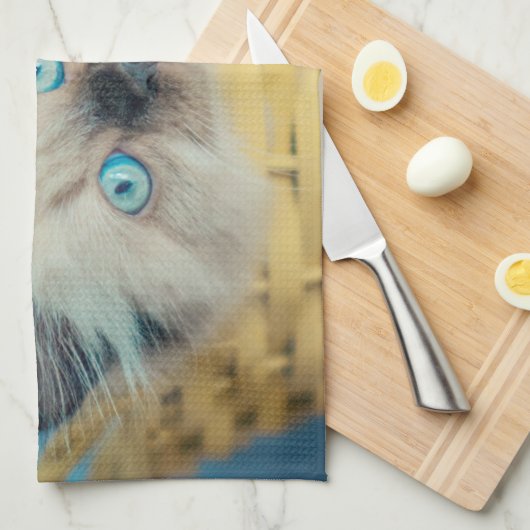 Cutest Baby Animals | Himalayan Seal Point Cat Theedoek (Quarter Fold)