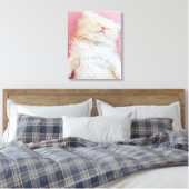 Cutest Baby Animals | Lovely Kitten Sleeping Canvas Afdruk (Insitu (Slaapkamer))