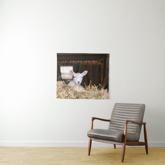 Cutest Baby Animals | Newborn Lamb Wandkleed (In Situ (horizontaal))