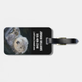 Cutest Baby Animals | Sea Otter Floating Bagagelabel (Achterkant horizontaal)