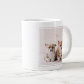 Cutest Baby Animals | Two Baby Corgis Sitting Extra Grote Beker (Voorkant rechts)