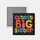Cutest Big Sister Magneet (Voorkant / Achterkant)