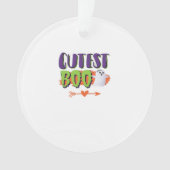 Cutest Boo Halloween Funny Casual Ornament (voorkant)