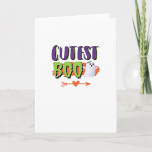 Cutest Boo Halloween Grappig Casual Kaart