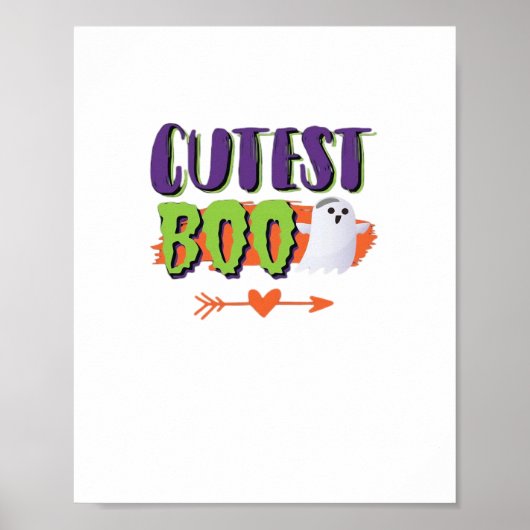 Cutest Boo Halloween Grappig Casual Poster (Voorkant)