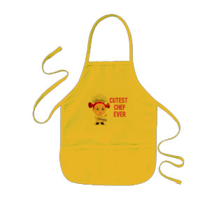 Cutest Chef Ever Apron for Girls Kinder Schort