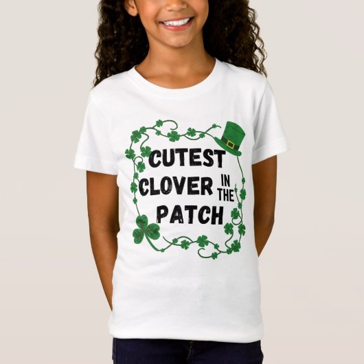 Cutest Clover in the Patch St. Patrick's Day T-shirt (Voorkant)