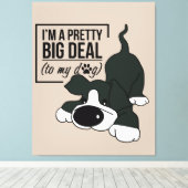 Cutest Dog Ever Canvas Afdruk (Insitu (Houten vloer))