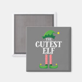 Cutest Elf Matching Family-kerstfeest Magneet (Voorkant / Achterkant)