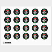 Cutest Elf Matching Family Kerstmis Ronde Sticker (Vel)