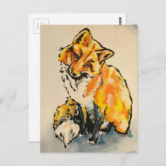 Cutest Fox Briefkaart (Voorkant / Achterkant)