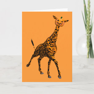 Cutest Halloween Giraffe Kaart