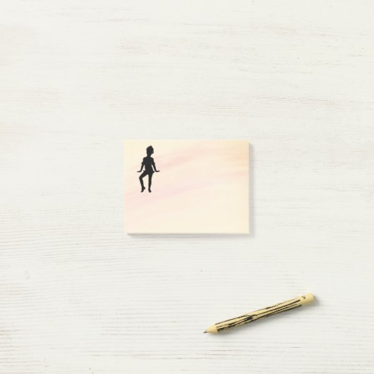 Cutest Little Dancer Mellow Yellow Post-it® Notes (Op bureau)
