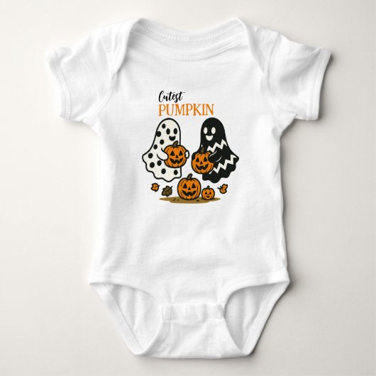 Cutest Pumpkin Ghosts Romper (Voorkant)