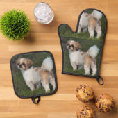 Cutest Shih Tzu Ovenwant & Pannenlap Set (Top down)