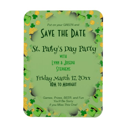 Cutesy Luck voor de Ieren Magneet (Verticaal)