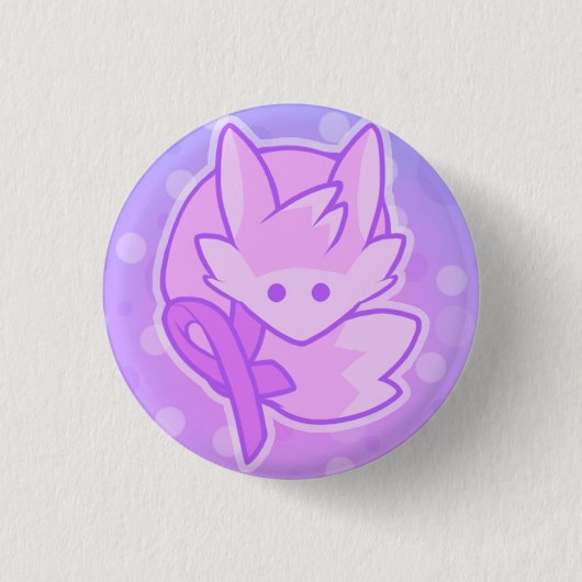CuteWolf Support Pin Ronde Button 3,2 Cm (Voorkant)