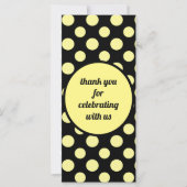 CuteYellow Black Big Polka Dots Pattern (Voorkant)