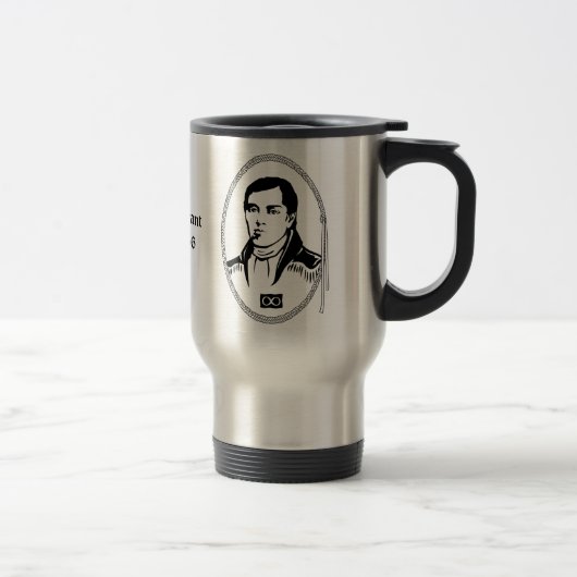 Cuthbert Grant Travel Mug Custom Metis Hero Cadeau (Droit)
