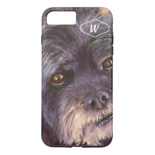 CUTIE BLACK COCK-A-POO MIX 	iPhone 8 PLUS / 7 PLUS HOESJE