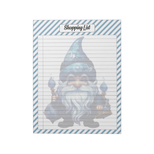 Cutie Blauw Kerstmis Notitieblok (Gedraaid)