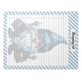 Cutie Blauw Kerstmis Notitieblok (Voorkant)