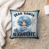 Cutie Blue Cher Père Noël Coussin de Noël (Couverture)