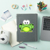 Cutie Cartoon Kikker vinylsticker Sticker (iPad Cover)