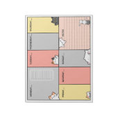 Cutie cat A4 weekplanner/notitieblok Notitieblok (Gedraaid)