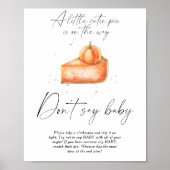 Cutie citrouille à tarte - Ne pas dire Poster bébé (Devant)