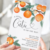 Cutie Clementine Baby shower Kaart