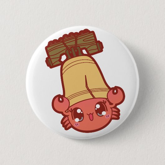 Cutie Crab en Liberty Bell Button (Voorkant)
