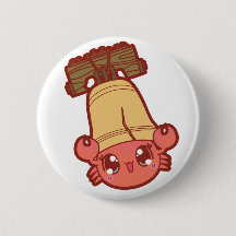 Cutie Crab en Liberty Bell Button