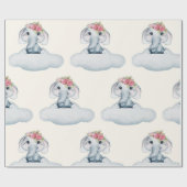 Cutie Elephant Cadeaupapier (Vlak)