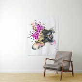 Cutie French Bull Dog Wandkleed (In situ)