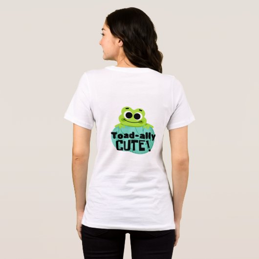 Cutie Frog Tri-Blend Shirt (Achterkant volledig)